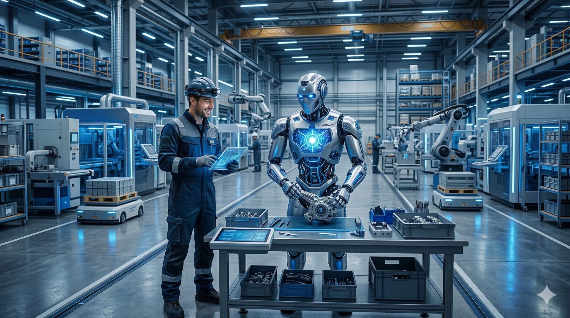 ヒューマノイドロボット投資と個人リースの時代を示すコンセプト図