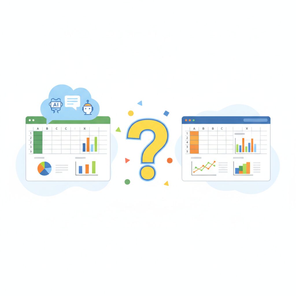 Grok for Excel キングソフトで使える？を検証するイメージ図