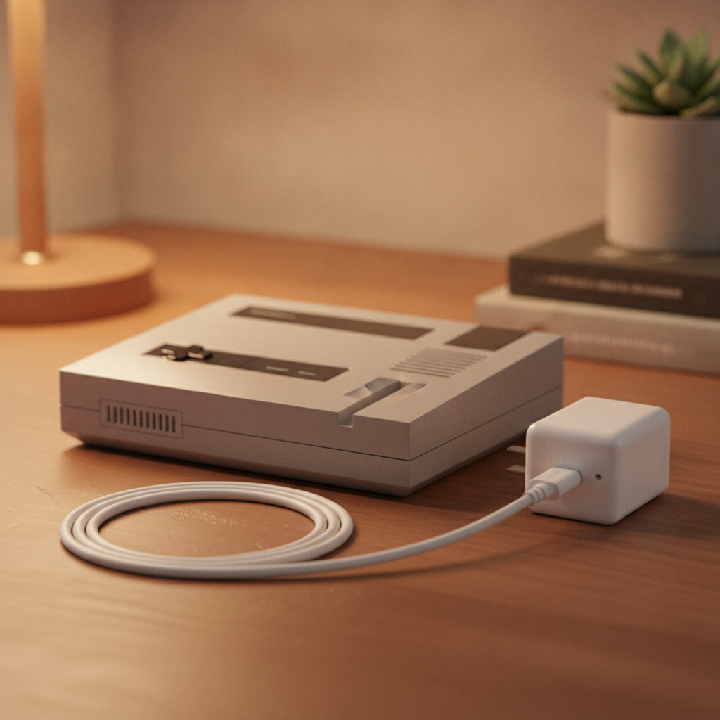 ファミコン ACアダプター 代用になりそうなUSB-Cケーブルのイメージ